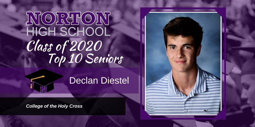 Join us in celebrating our Class of 2020 Top 10 Seniors! Today's Senior is Declan Diestel. Declan plans on attending College of the Holy Cross in the future. Congratulations Declan! 🎓🎉 #ClassOf2020 #LancerPride #NPSPride