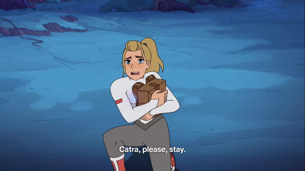 and the way this was the only time adora's ever expressed her needs to anyone in a way that held so much weight bc it wasn't about the rebellion or a mission. it's hard for her to ask for help, and even harder to ask for what she wants.