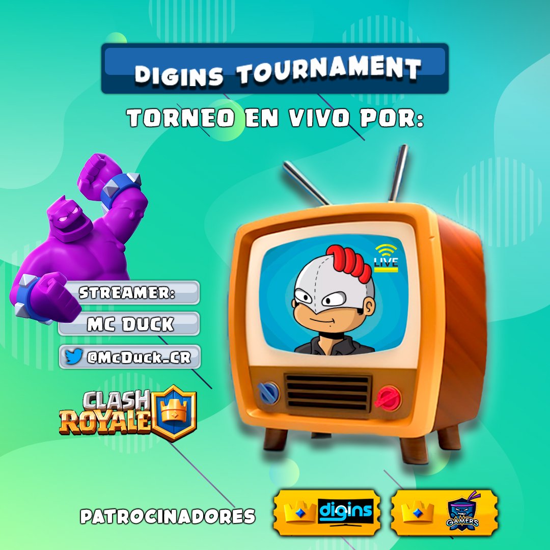 #DiginsTournament

¡Tenemos los encuentros del día de hoy!

Una noche de mucha acción🔥

¿A quién apoyas?
Deja tus predicciones en los comentarios. ⬇️🎮

Transmisión en Vivo con el gran <a href="/McDuck_CR/">Mc Duck</a> 🔴

youtube.com/mcducknals