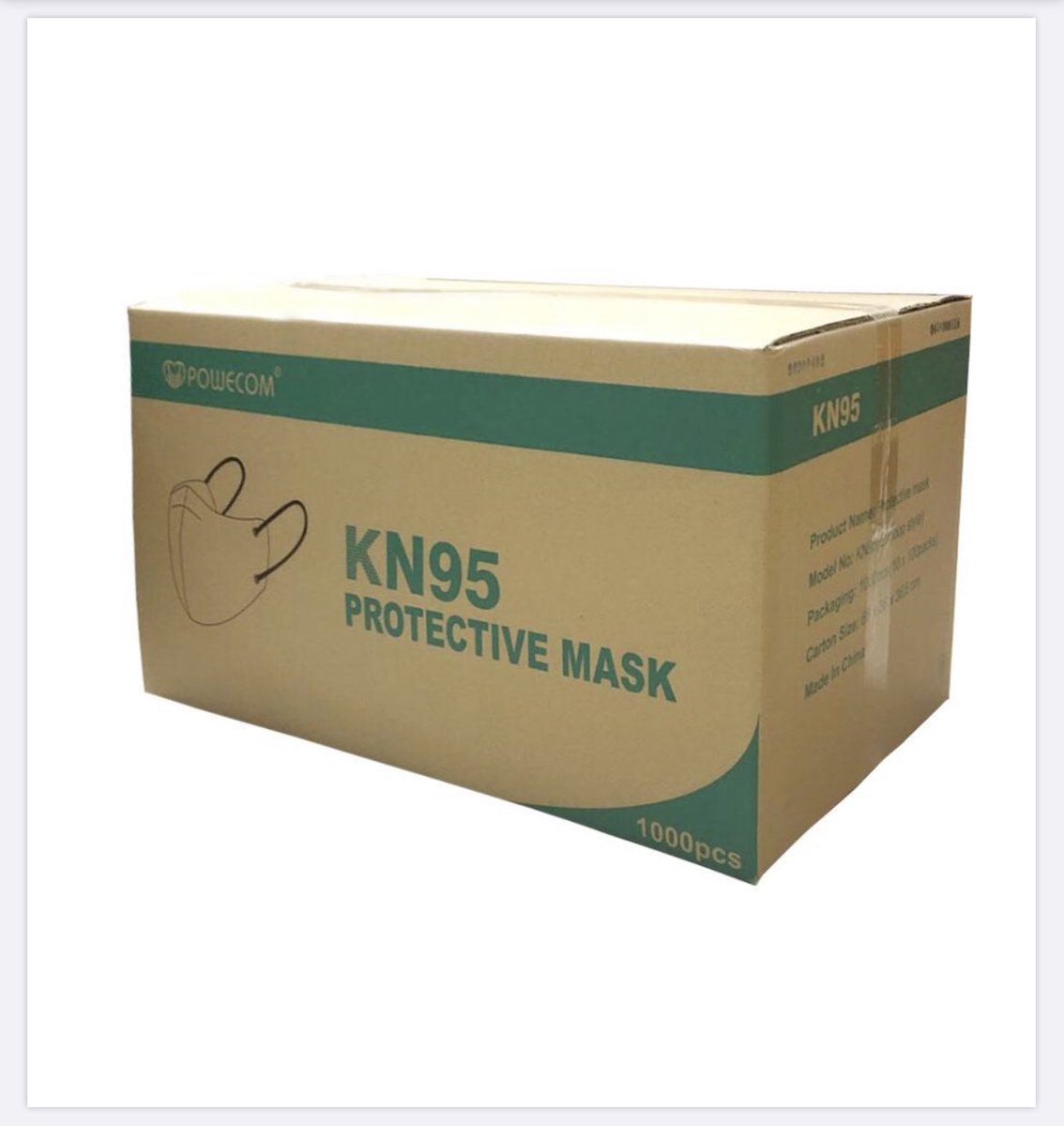 GoDriverJobs's tweet photo. KN95 Respirator 

United States FDA-Authorized

Manufacturer: Guangzhou Powecom Labor Insurance Supplies Co., Ltd.

MOQ: 100K

We can ship to other Countries.

https://t.co/rFqhRb9rMx 

#KN95 #Respirator #US #FDA https://t.co/aOumMfGGSm