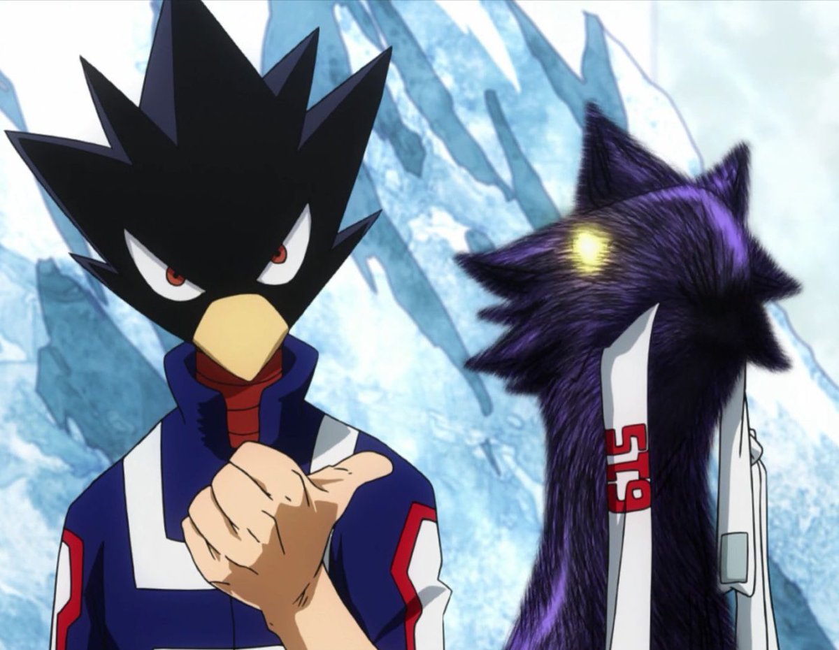 tokoyami- he was a bird and now he is a half human half bird with a weird ass shadow bird... doesn't that sound strange to u- reminds me of kurogiri.. he is probably his son or sumn9/10