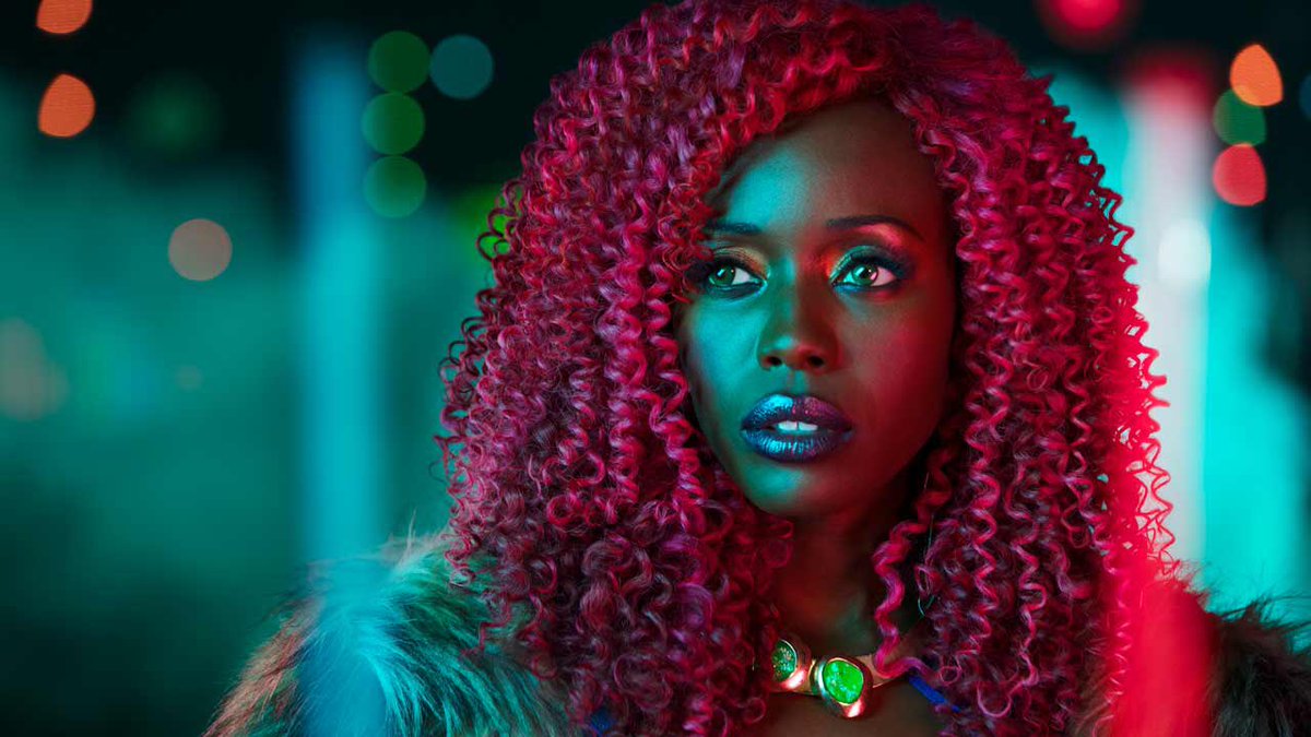 Anna Diop as StarfireI haven’t watched  #Titans cause I can’t tell if the tl actually likes the show or not lmao but I have seen the racism she has had to endure and it makes me sick.I’ve watched her scenes though and she’s perfect and I might watch just for her 