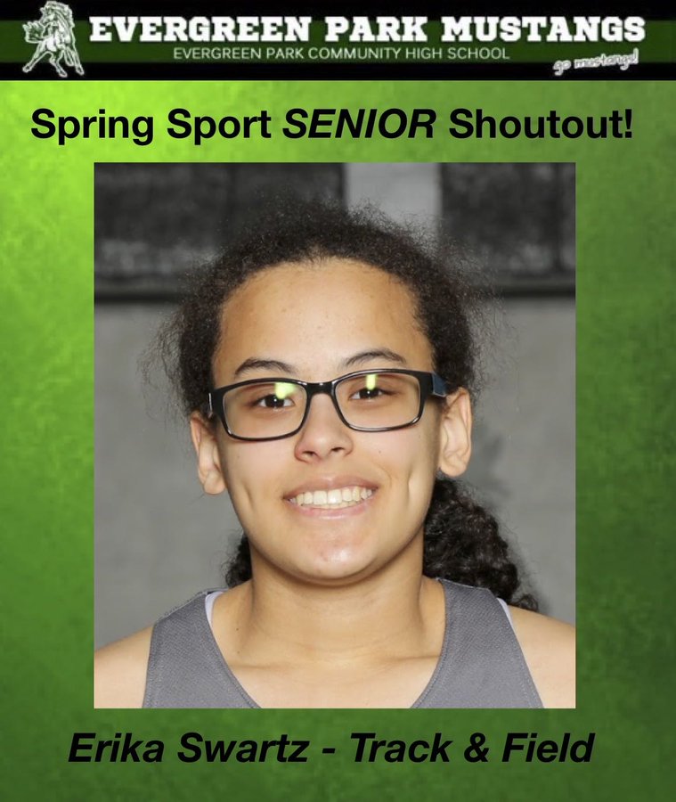 Epchs231's tweet photo. #SpringSeniorAthletes shoutout to Erika Swartz Track &amp; Field!! Erika is such a focused athlete &amp; has a great road ahead of her!!  Congrats Erika &amp; #Classof2020 #MustangPride @EPCHSGirlsTrack @epchs231 https://t.co/qttSdUoPdT