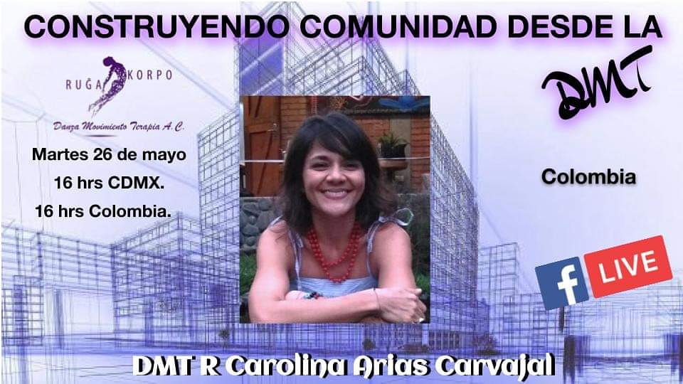 RugaKorpo's tweet photo. Martes 26 de Mayo 16 hrs México y Colombia, platicaremos con DMT R Carolina Arias Carvajal que ha trabajado desde la DMT con víctimas del conflicto armado en Colombia y actualmente trabaja empoderando mujeres.
Sígannos en directo o ve la repetición por yutube RugaKorpoTV https://t.co/LMG1mvfGPk