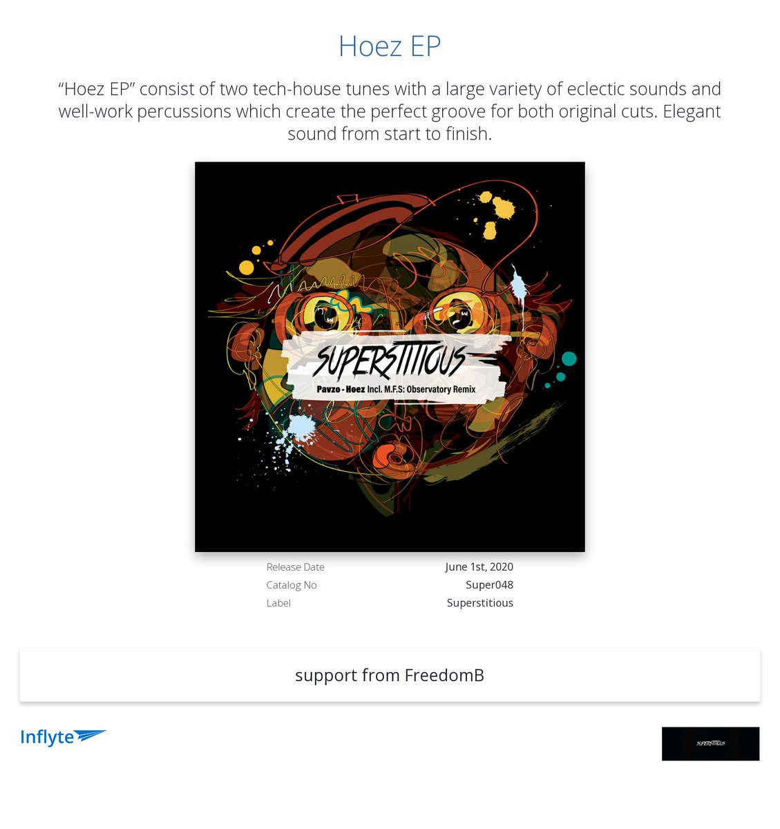 Cheers <a href="/freedomBdj/">FreedomB</a> for the review "Really great release. MFS remix is my favourite here. Full support guys!!!"