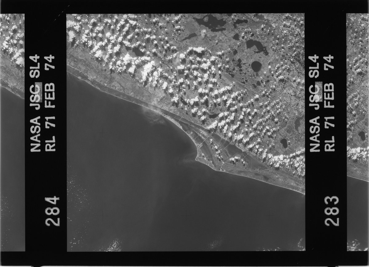 1 - An image taken from Skylab during the SL4 mission on 1974-01-222 - The first satellite image of the space coast I can find. Taken by Landsat-4 on 1982-12-08