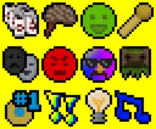 PixelPunks2's tweet photo. Various in-game notification icons. #pixelart https://t.co/pEdp2UWQH5
