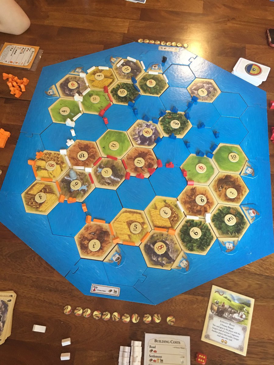 cdyse's tweet photo. Family game night! #catanseafarers #BSSDProud #BulldogStrong #selfcare #finallywon https://t.co/J4b0Tlk355