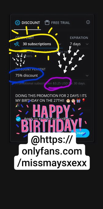 BIRTHDAY SALE!! My birthday is in 2 days !! 🎂  75% OFF DISCOUNT!!  2 DAYS ONLY for the next 30 SUBSCRIBERS