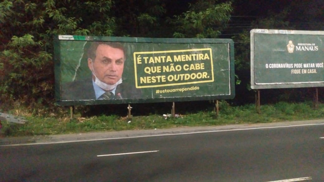 MANAUS CONTE COMIGO PRA TUDO!

Outdoors contra o desgoverno nas avenidas Darcy Vargas e Cosme Ferreira 🗣