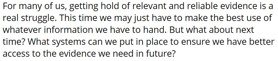𝟭𝟬 𝗹𝗲𝘀𝘀𝗼𝗻𝘀 𝗶𝗻 𝗛𝗥 𝗱𝗲𝗰𝗶𝘀𝗶𝗼𝗻-𝗺𝗮𝗸𝗶𝗻𝗴 𝗳𝗿𝗼𝗺 𝘁𝗵𝗲 𝗖𝗼𝘃𝗶𝗱-𝟭𝟵 𝗰𝗿𝗶𝘀𝗶𝘀10. If getting hold of evidence is difficult now, remember that there will be a next time. https://bit.ly/3dTsTbE&nbsp;  @PeopleMgt