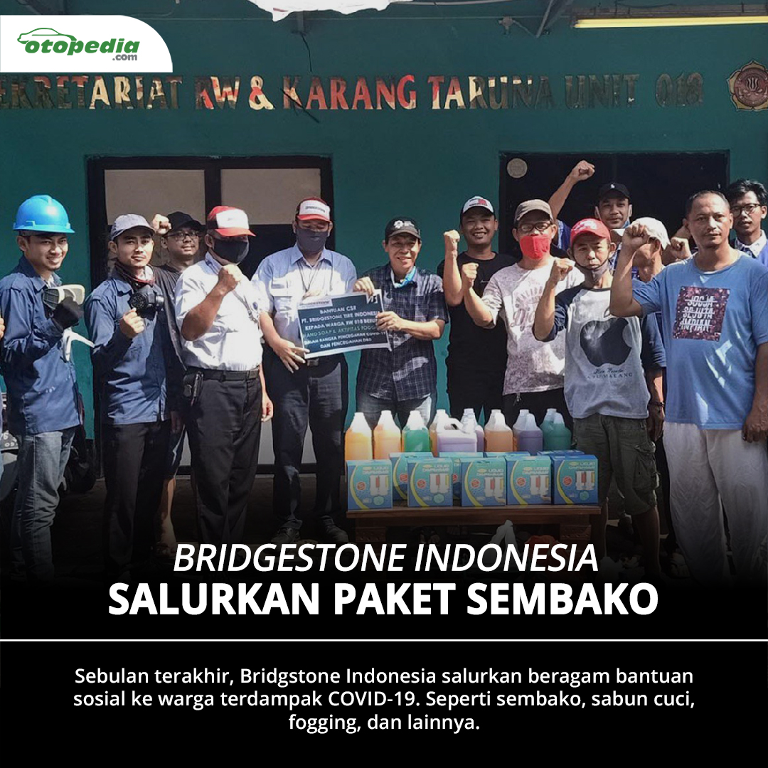 otopedia's tweet photo. Bridgestone Indonesia ikut berpartisipasi dalam memerangi pandemi COVID-19 dengan memberikan bantuan sosial berupa paket sembako.

Seperti apa kegiatan sosial ini? Simak ulasannya → https://t.co/BVPbpQYSZD

#BridgestoneIndonesia #Bridgestone #Bantuan https://t.co/lD9kvEx17f