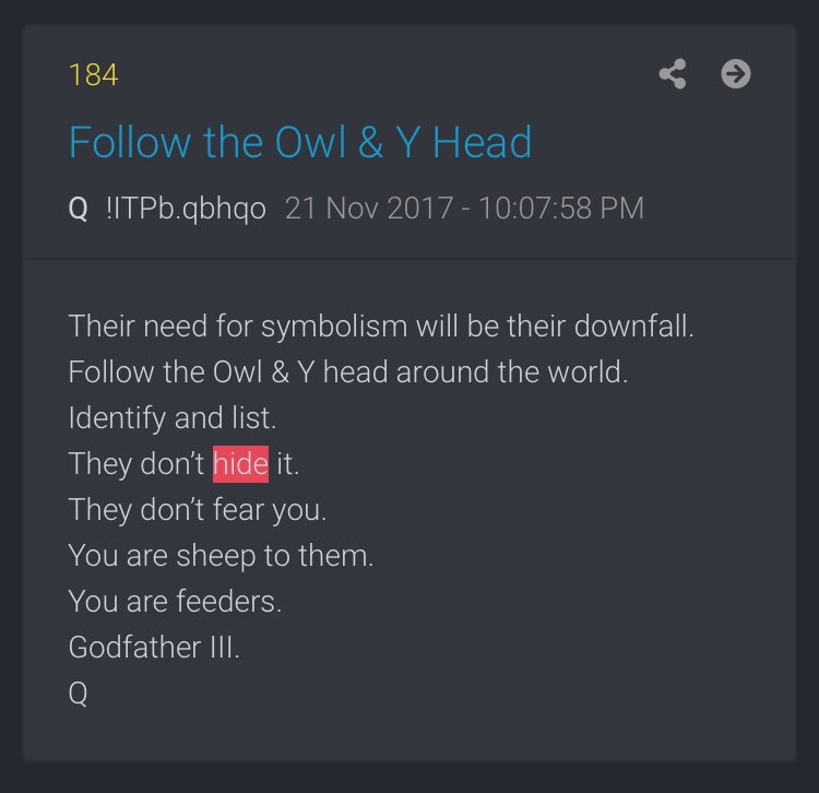 20/ In summary:[They] worship 5atan“Symbolism will be their downfall”“They don’t hide it from youThey don’t fear you”Alan Moore showed this in 1989.As  @40_head &  @austere1717 & others have pointed out: [they] have been doing this for centuries - in the open #QAnon/END