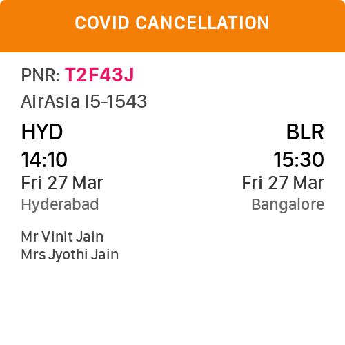 jyothijain14's tweet photo. @goibibo @AirAsia Request you to please provide a refund so that I can proceed booking my tickets, please find the details in the attachment, it's been 2 plus months I am trying to get the refund. https://t.co/Bta0m9UrdJ