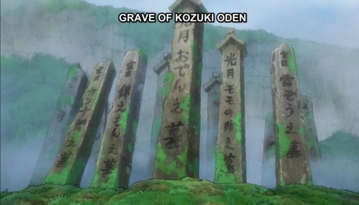 SHOTTO MATTE, wdym wtf IM CONFUSED WHY DO THE GRAVES HAVE KANJURO, MOMONOSUKE, AND THE OTHERS' NAMES, and wtf if they time travelled HOW DID THEY DO THAT AND VBDBDNJDJD MY BRAIN CANT TAKE IT ???