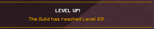 hypixelers's tweet photo. Congratulations! We hit Guild Level 65! Proud of you all <3 https://t.co/oh8itIL82H