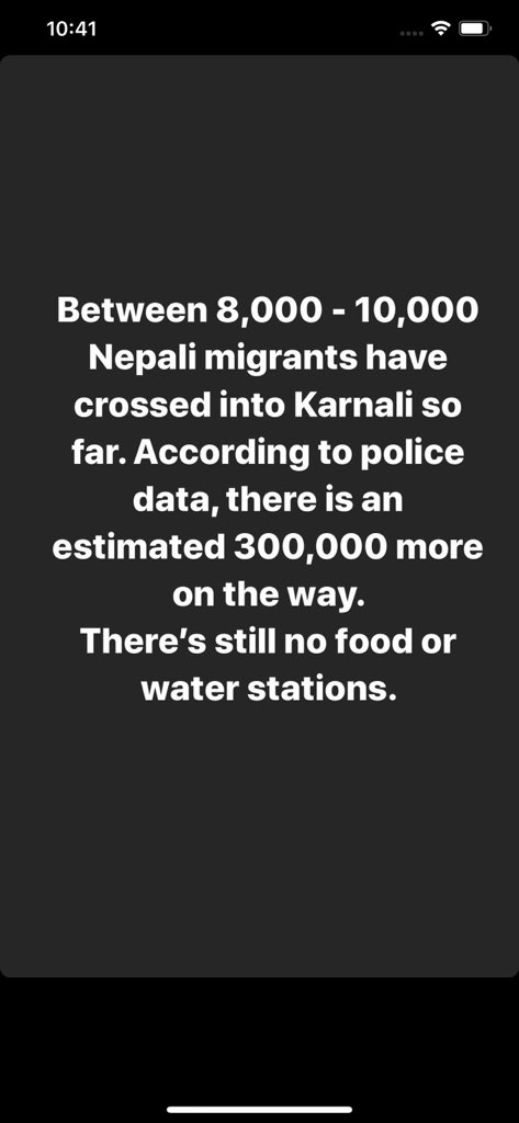 Nitishah45's tweet photo. Story taken from @maggiedoyne ig account. Please do something @hello_sarkar they’re in need of help. Atleast make a way out to provide them food for survival in this long journey. There’s so much going on right now. Imediate action should be taken pls take this matter as priority https://t.co/9Q8cYxSlPo