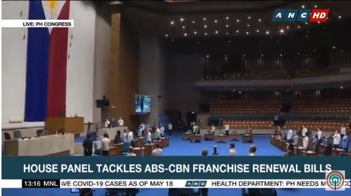 ABSCBNNews's tweet photo. HAPPENING NOW: House panel tackles #ABSCBNfranchise renewal bills https://t.co/J4ziO7EuA7