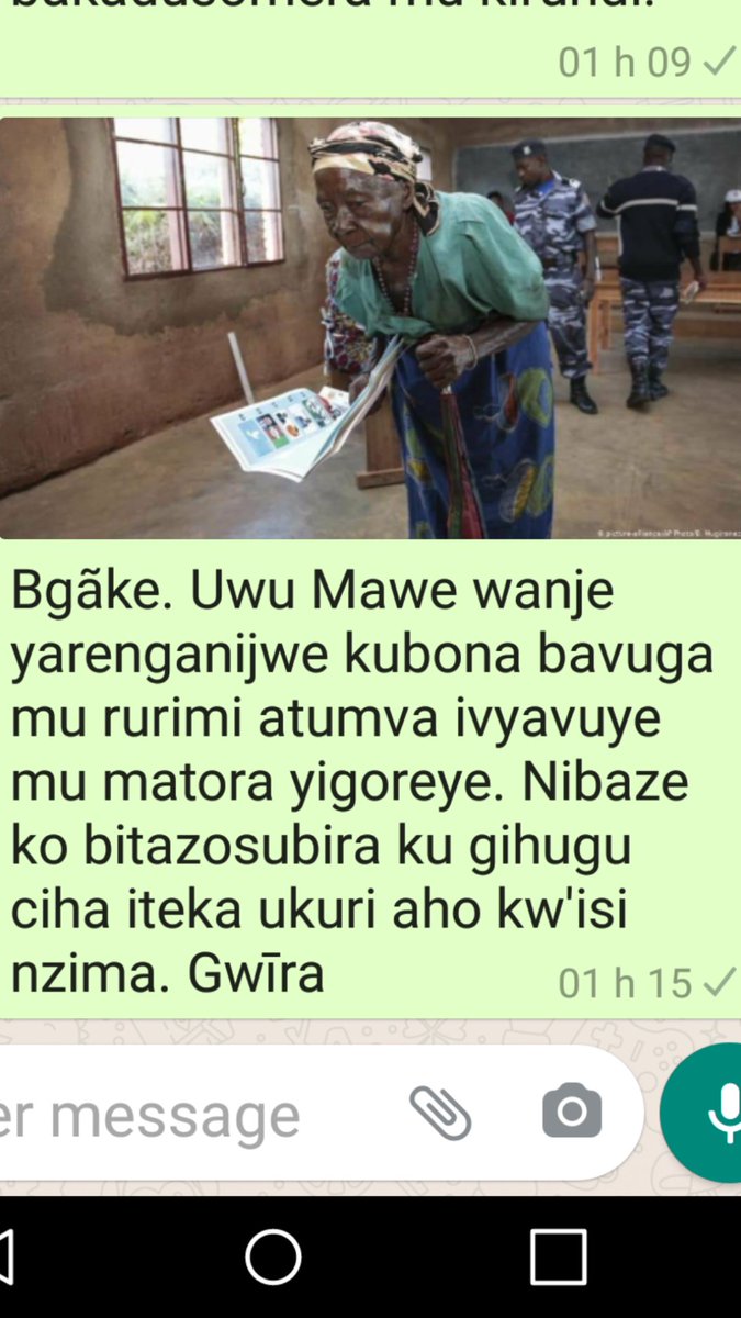 13ndya's tweet photo. Bgãke
#IkirindicAbarundi #ICA14
Ubu ni ubutumwa nasangije abagenzi banje.
Nawe ndabugusangije.
Gwīra https://t.co/MzbGqZsOg4