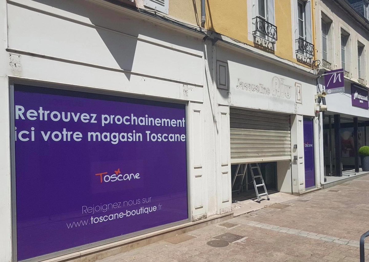 #Commerce 👚👗- L’enseigne avait quitté la rue de La Poste il y a un an pour permettre l’implantation de la <a href="/Fnac/">Fnac</a>, @ToscaneBoutique revient d’ici quelques jours en centre-ville de <a href="/Chateauroux36/">Châteauroux Métropole</a> , rue Victor Hugo.