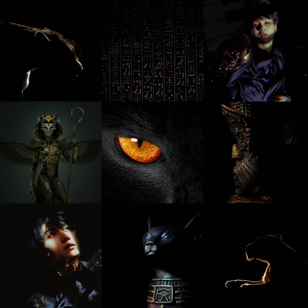 min yoongi. bastetㅡthe egyptian goddess of cats, protector of hearth and women. his fierce yet gentle personalities associate with the moon while his twin sister, yoonji is sekhmethㅡthe goddess of lioness, associate with the sun. together, they could be vicious killer in battle