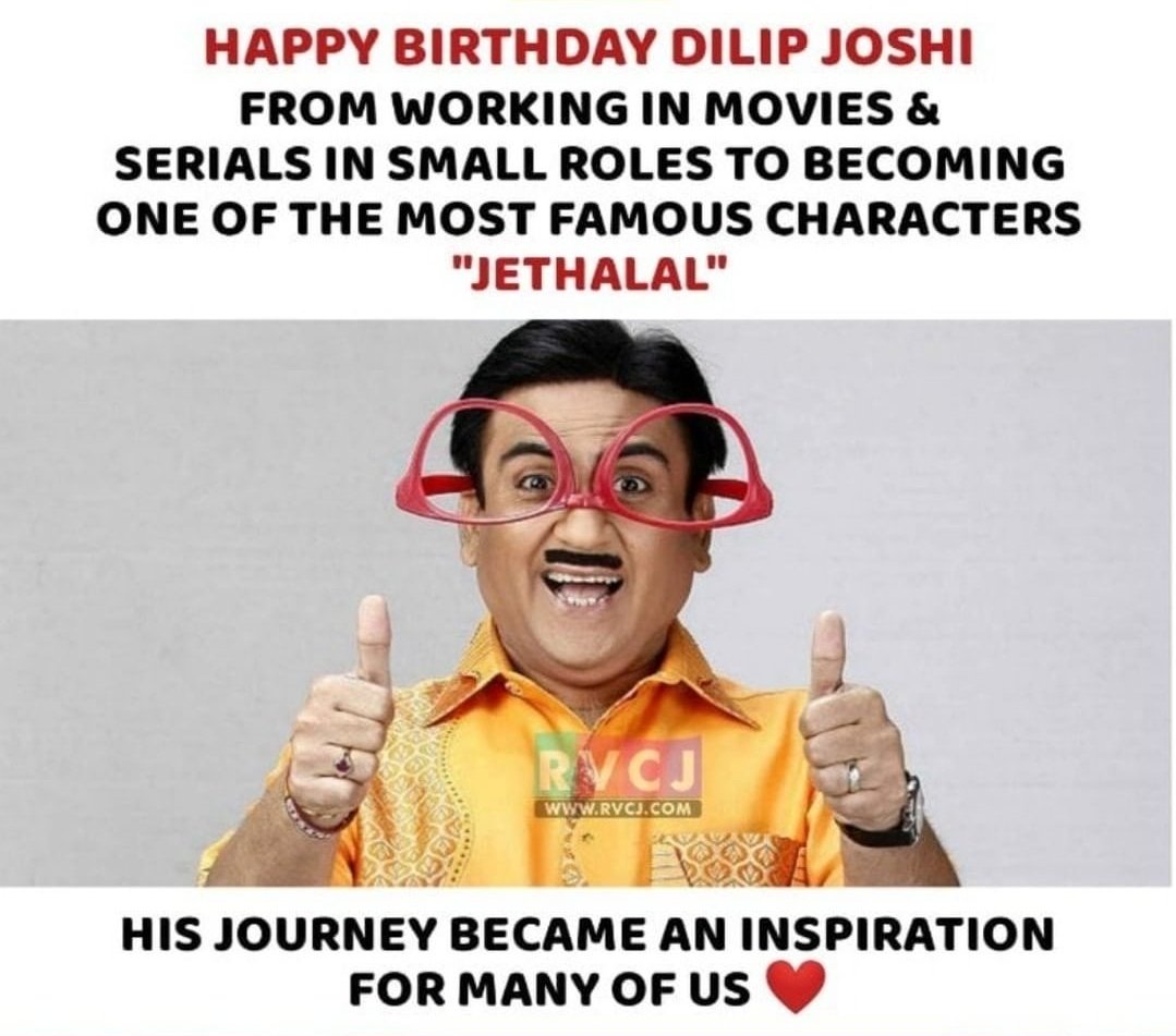 Happy birthday Dilip joshi       