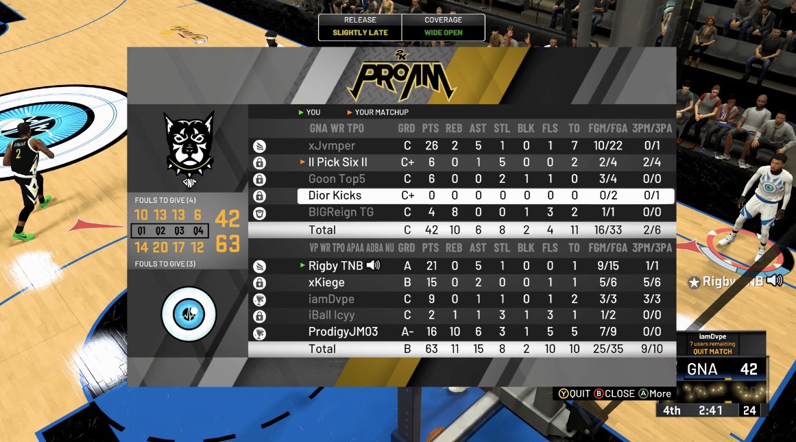 rigbycb's tweet photo. GGs to GNA as we 2-1 them and advance to the finals of the @AmericanProAm Cops &amp; Robbers tournament 🌬 @2kCompGames @GsTaR____ @youFamousEnough @RankEm_ https://t.co/qd9pLIqLjL