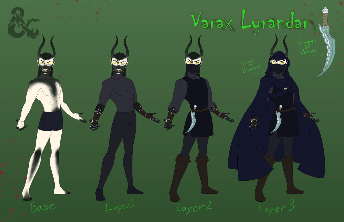 Varax is a difficult one to RP, especially since he's the only character I've ever played who's officially listed as anything evil aligned. It took a while to really find any depth to him, but after finishing a campaign with him, he's earned a special place in my heart.