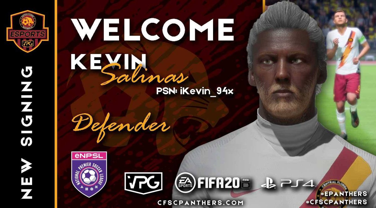 CfscPanthers's tweet photo. Central Florida Panthers #eSports team are excited to announce the signing of Kevin Salinas. We look forward to having him be a part of what we are trying to build. #eNPSL #EPANTHERS #CFSCPANTHERS #ORLANDO #CENTRALFLORIDA #BUILDINGCHAMPIONS #PROCLUBS https://t.co/PAbzNdriu2