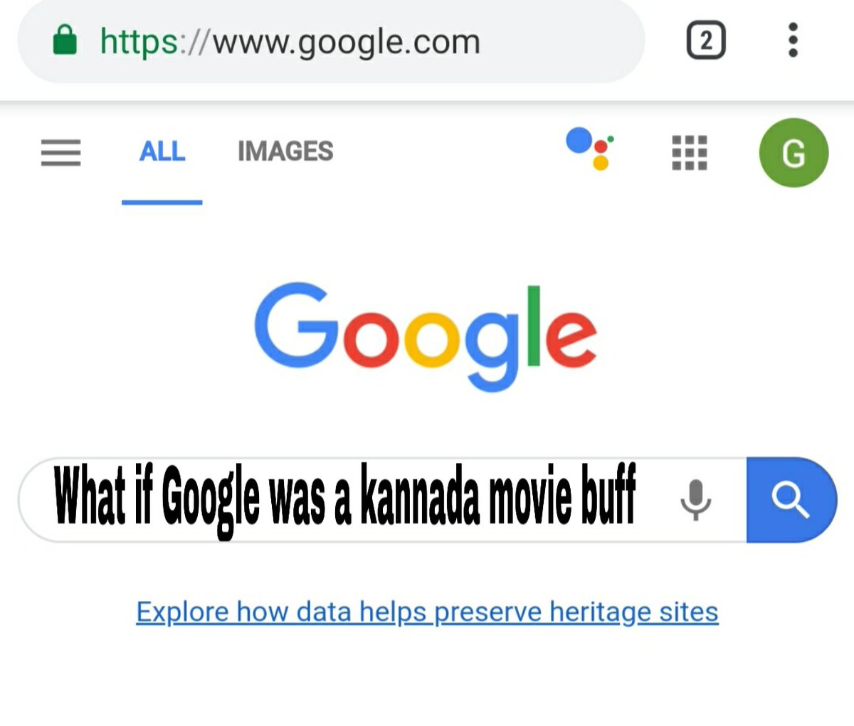 **Thread Alert***What if Google was a kannada movie buff...