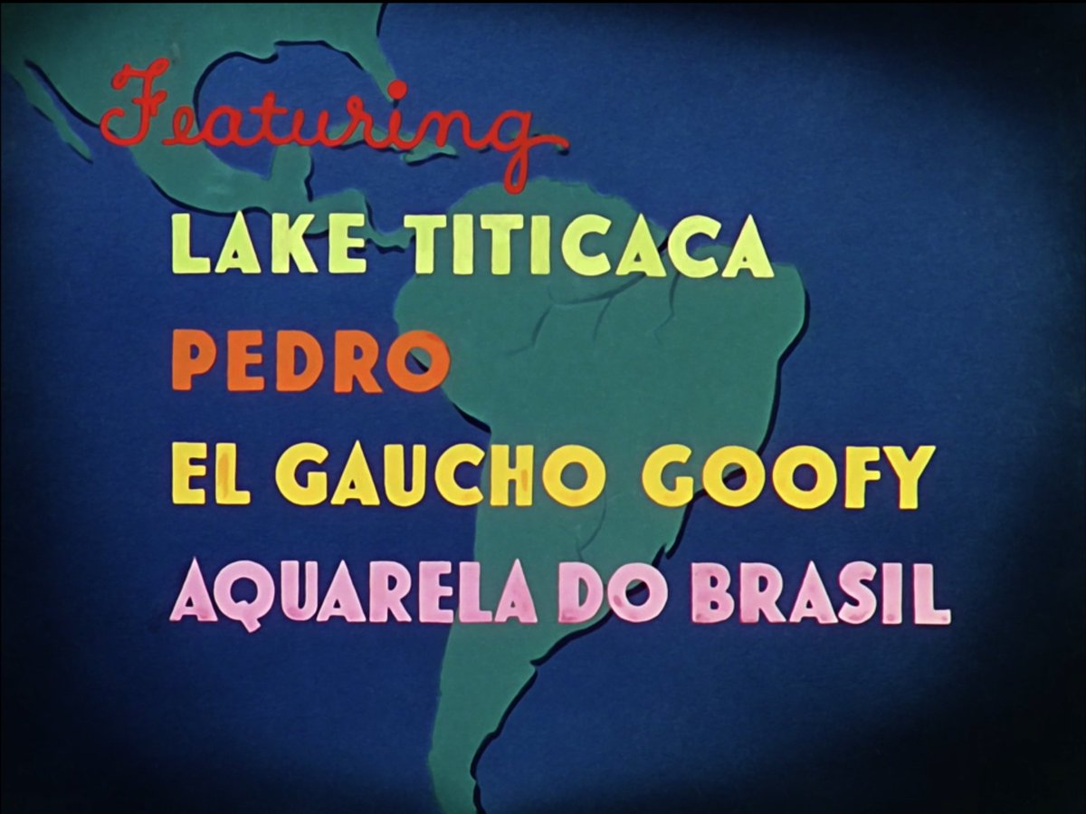 This is the first of Disney's six "package" films to be made during the wilderness years of 1940's, and one of two films to feature the continent of South America heavily. This era will prove to be a stark contrast from the high-vaunted ambition of the one that came before...