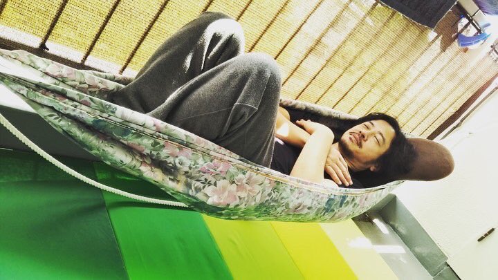 手作りハンモック