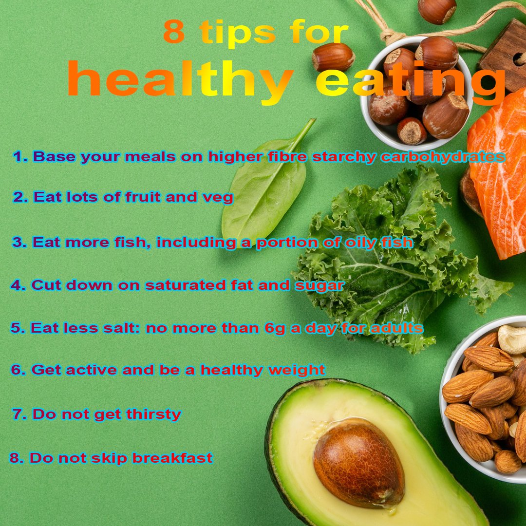 💥8 tips for healthy eating💥
    ----- 
Follow me to get more recipe @hubert07597400
#healthytips #HealthyTipsByTaly #healthydiy #housediy #howto #howoften #housegoals #cleanhouse #chemicalfreehome #chemicalfreeliving #ecofriendlyliving #ecocleaning #ecofriendly