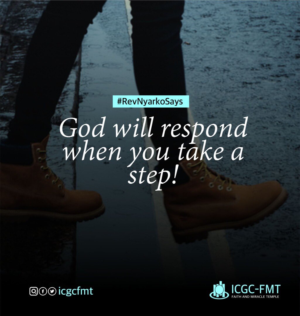 icgcfmt's tweet photo. God will respond when you take a step.
Many times He has already responded but how do you attest to His response when you refuse to take a step...
TAKE THE STEP...
#StepOut
#FaithStep
#icgcfmt https://t.co/SH68tF3dx8