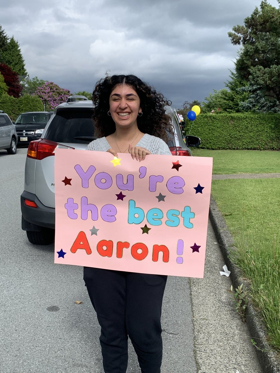 socialsgoddess's tweet photo. Congratulations Aaron Lu, for all your hard work making ear savers for health care workers during the pandemic. You are amazing. The car parade was a lot of fun and we can’t wait to see you shine on the We Show on June 6th on CTV 8pm. @bnss https://t.co/iPMjqzLv6Y