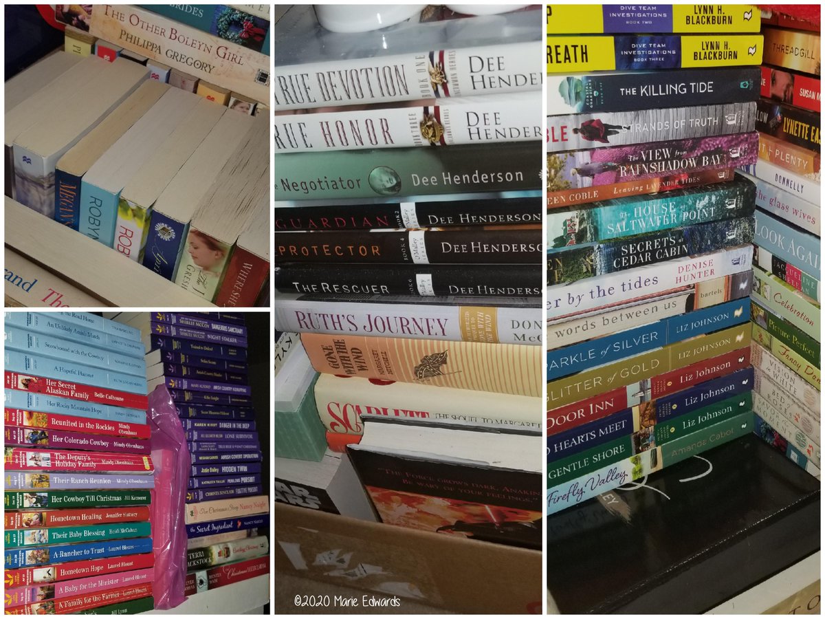 MarieEdwards429's tweet image. #JustReadBuzz @justreadtours  #BuzzWeek #BuzzinAboutReading 🐝📖I am a book hoarder!! 🤣 I love books! I love to win books through contests, doing tours, as well as getting discounted books at the library 📚 win I win gift cards, if there is nothing else I need ... I get books!