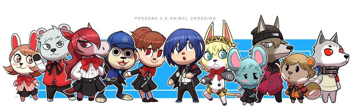 franmm127's tweet photo. Persona ("Fursona?") Crossing 3 https://t.co/vCbWG8ajjT