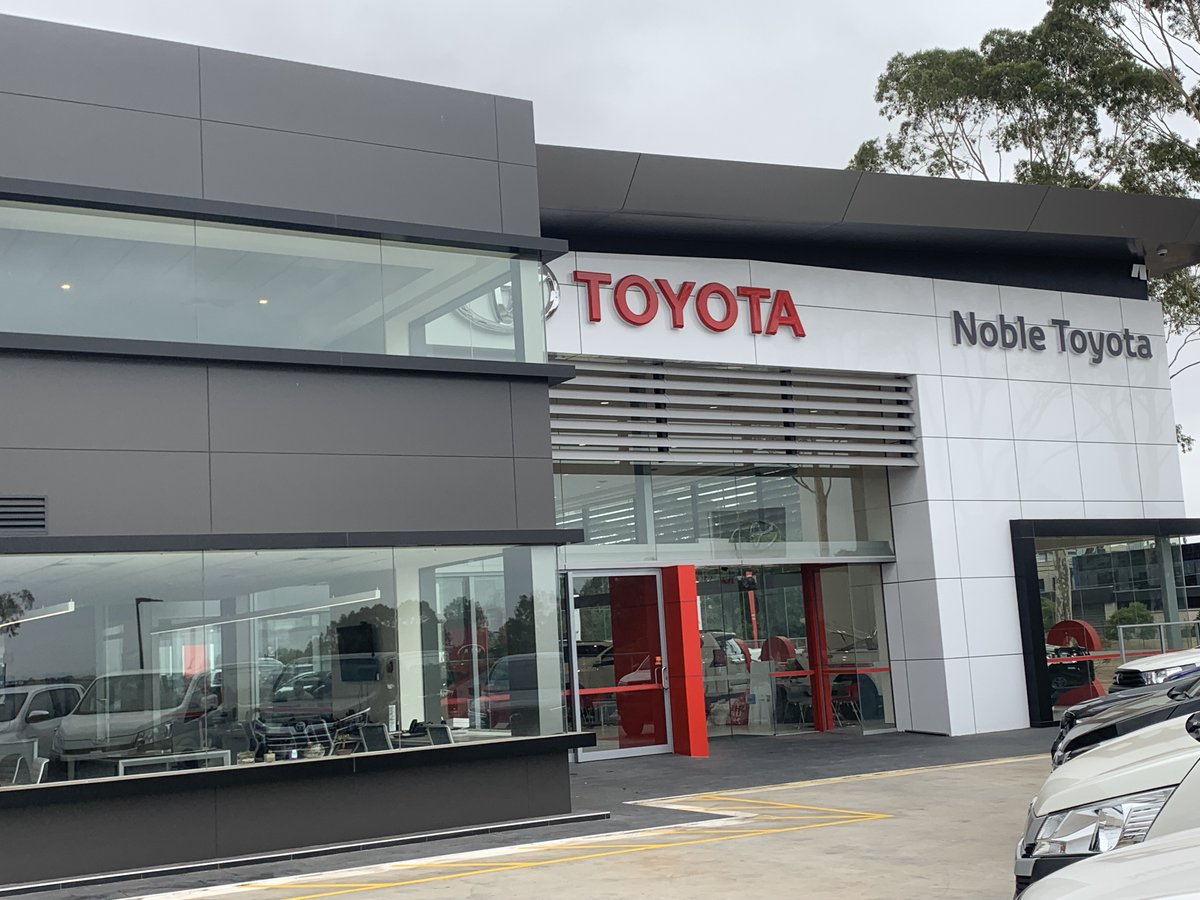 NetworkBS's tweet image. Mitsubishi #ALPOLIC NC is the facade of choice for Noble Toyota in Chullora, Sydney.

Non-combustible, maintenance free and available in a range of #customcolours, it's the perfect choice for your #corporateidentity!

Contact us on 02 8316 5000 for more info.

#facades