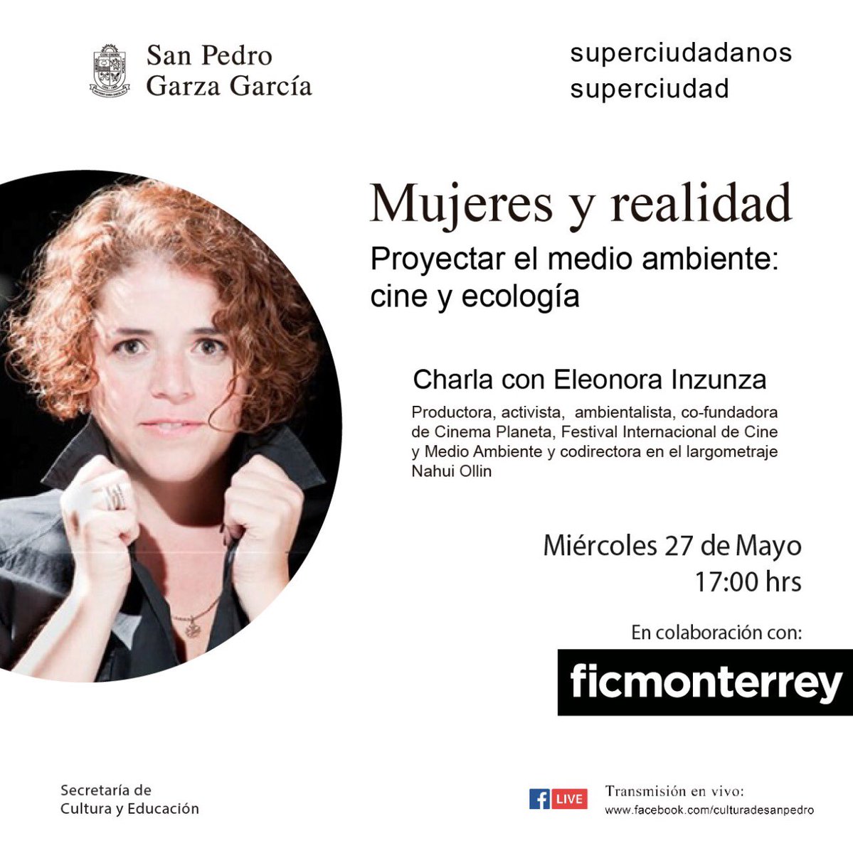 Janeth_Aguirre's tweet image. Los invito a que me acompañen a este chal con la tremenda y adorada @eleopech de @cinemaplaneta, este miércoles en el #Facebook de #Cultura de @SanPedroNL, vía @ficmonterrey. 
#cine y #ecología
#mujeresEnElCine #powerwomen