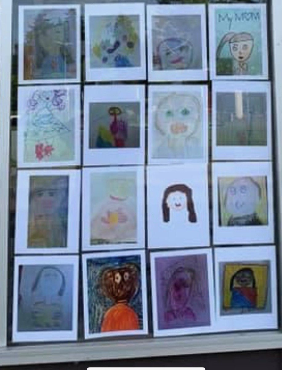 HoganCedars_ES's tweet photo. Kindergartners and 2nd graders created “My Mom’s a Winner” drawings during online learning. They submitted their illustrations to their teachers and now they are displayed at Chase Me Again Boutique Thrift Store in downtown Gresham! #EngagingHeartsAndMinds❤️ #InspireEmpowerTHRIVE https://t.co/Ld5LRpMhme