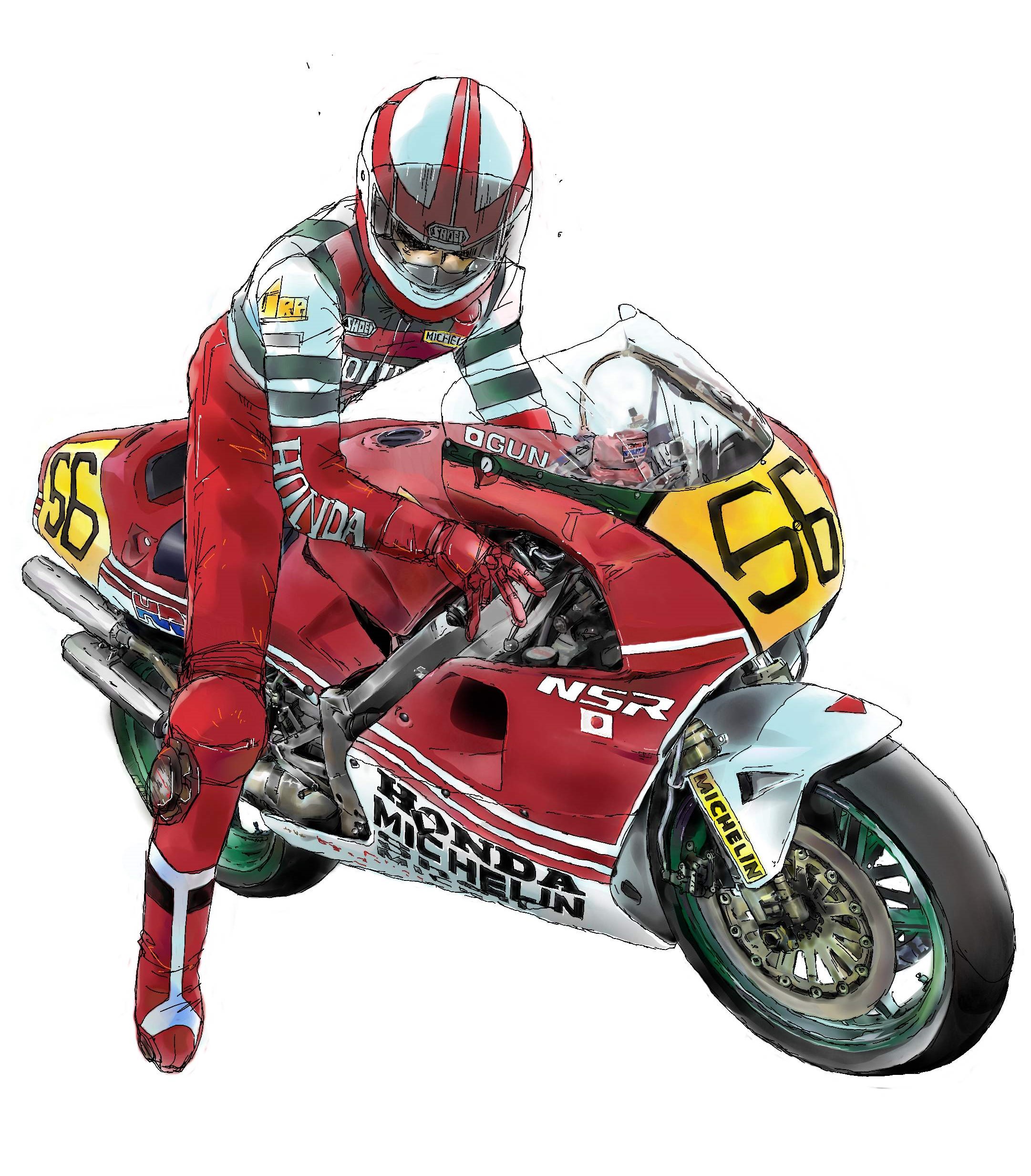 Bravo Mori バリ伝 巨摩グン イラスト描きました T Co Yb3zuc8vpm R Blog バリバリ伝説 Nsr バイクイラスト T Co X3b7yqs1up Twitter