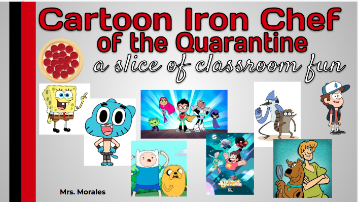 Hey @edcampOSjr @TeachtheTech @KVoge71 @MidnitePedagogy I'm doing cartoon #ironchef of the quarantine activity for last week of school with my Ss. Its going to be a blast! Thanks for the inspiration! bit.ly/3d2VsmT #cuebold #wearecue @jcorippo