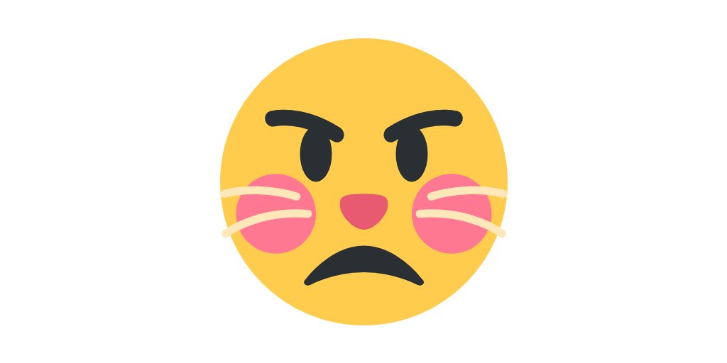 Emoji Mashup Bot 🫡 on X: 😳 flushed + 😾 angry-cat =   / X