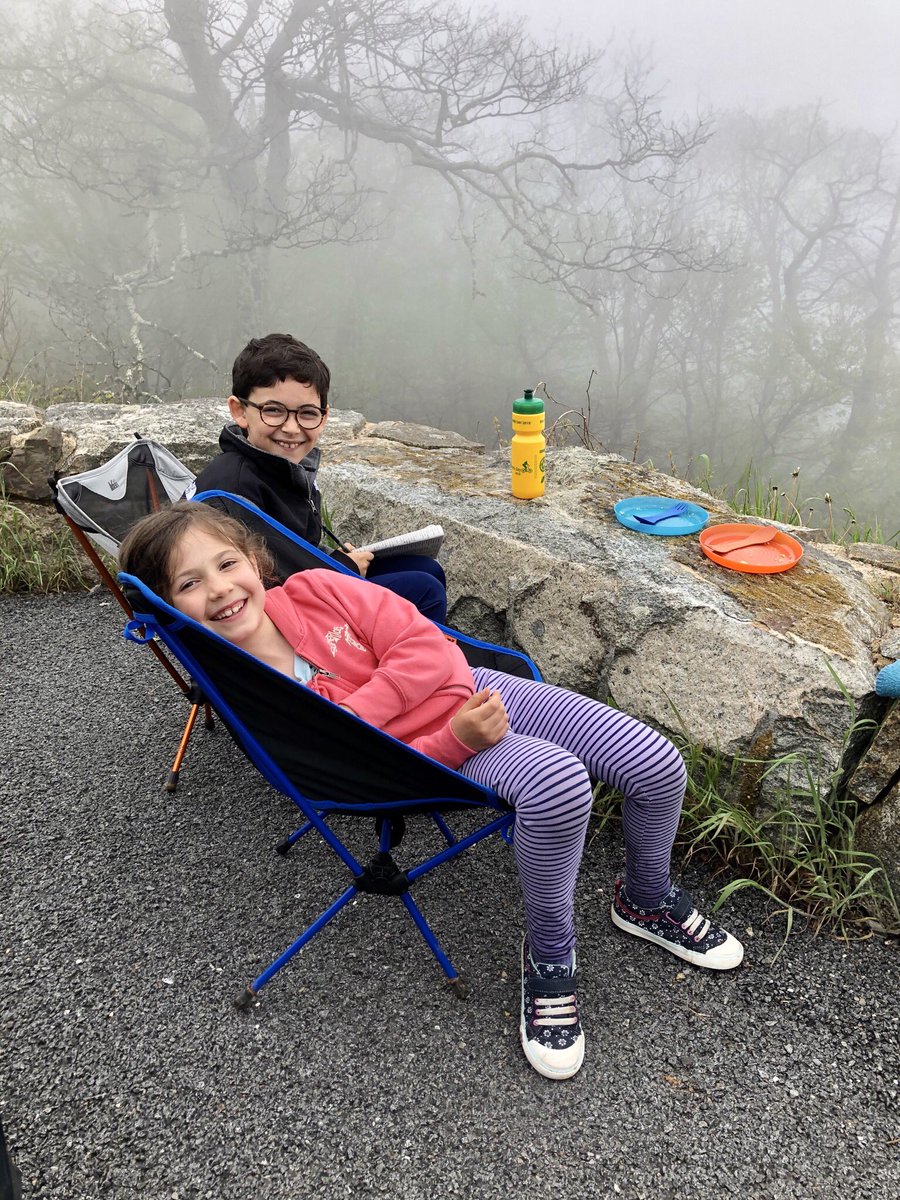 TonyTGoodman's tweet photo. Waited out heavy fog in Shenandoah NP with books, crosswords &amp; pancakes. View finally opened up before a great hike on the AT. https://t.co/0qJlNURZ6w