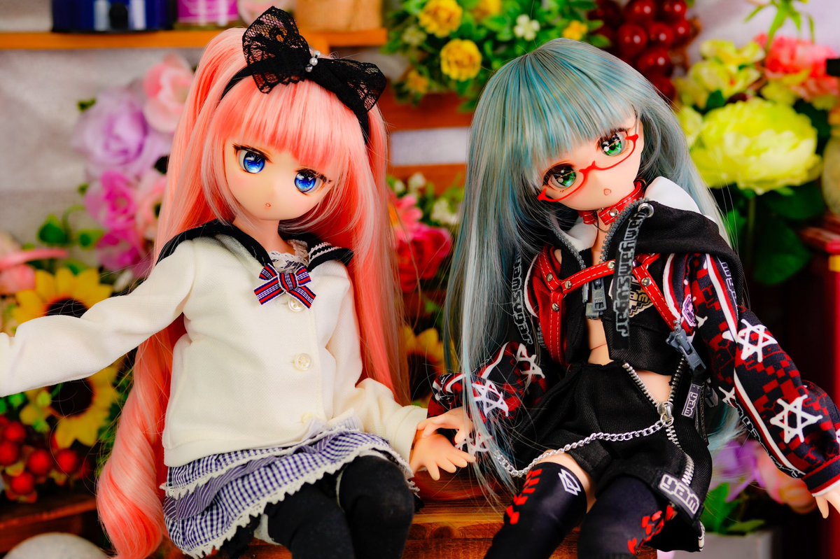 Sumika_doll's tweet photo. ドール垢作ったのでうちのご紹介紹介デス！

一枚目左から
カザミ
マカロン
リセ
真白
メル
さやか
姫子
の７人です！

@Sumika_doll  ←本垢です https://t.co/RSVagM6UGP