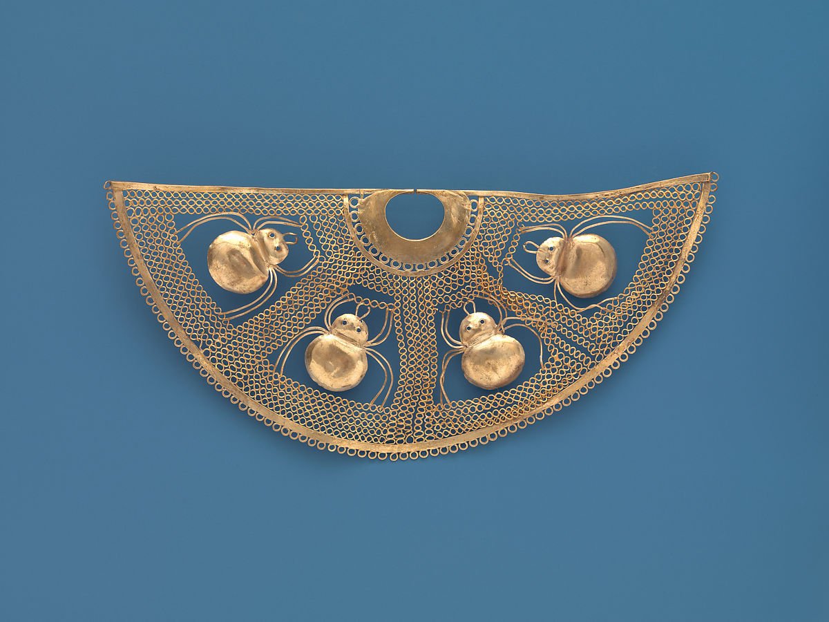 Nose Ornament with Spiders100 B.C.–A.D. 200