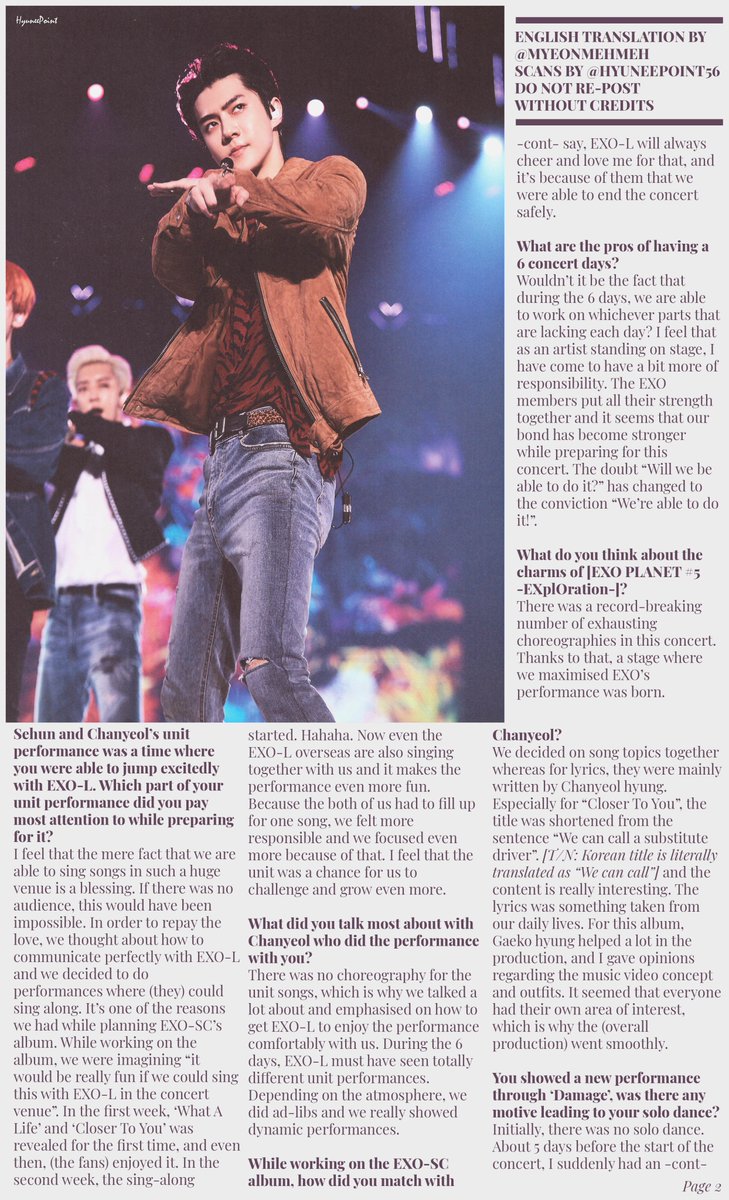 myeonmehmeh's tweet photo. #SEHUN #세훈 EXplOration Live Album Interview - English Translation
DO NOT RE-POST WITHOUT CREDITS! 

[Part 1/2] https://t.co/bnxF4y0cKM