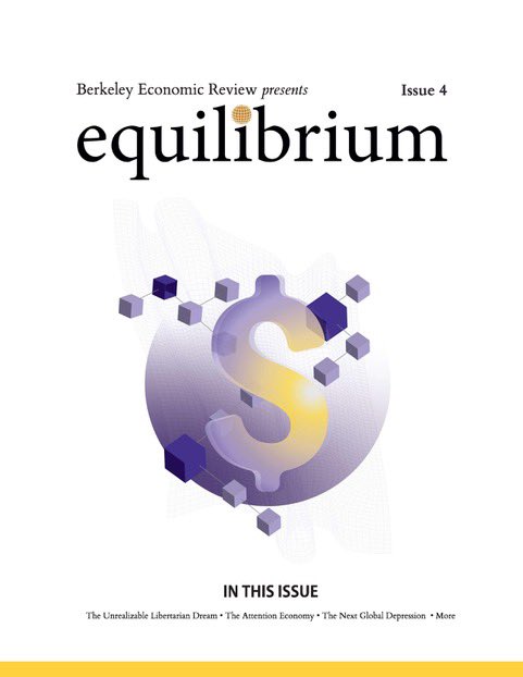 berkeleyeconrev's tweet photo. #EconTwitter our 4th issue of equilibrium is finally here! 
https://t.co/V36aqL5kpH https://t.co/vEsxmL4N2g