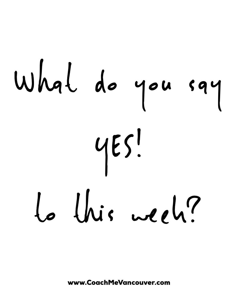 CoachMeVan's tweet photo. What do you say YES! to this week?

#CoachMeVan #CoachingQuestion #IntentionSetting https://t.co/HiUQFK9doB