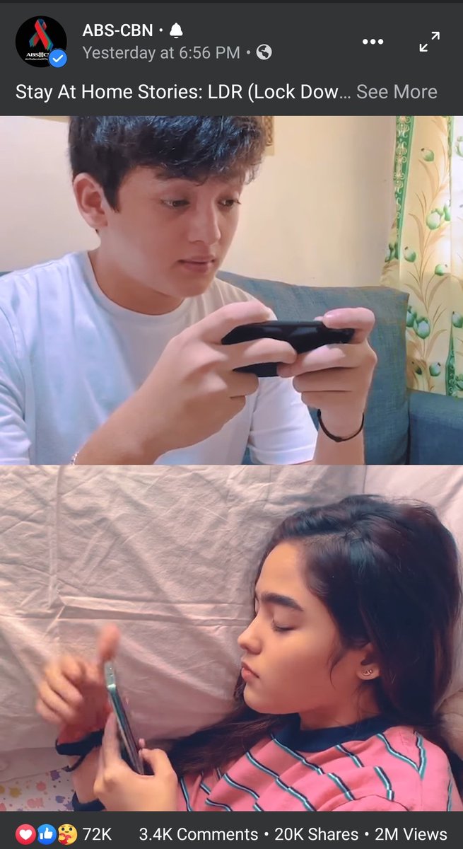 BrillantsOFC's tweet photo. PHOTO UPDATE

“Lock Down Relationship” starring Seth Fedelin &amp; Andrea Brillantes has reached 2 MILLION VIEWS on FACEBOOK in just 15hours!
SOLID! 

Congratulations, SethDrea!
@imsethfedelin @iamandrea_b 
@ABSCBN @SheenaOfTVDG
#SethDrea #SethFedelin #AndreaBrillantes
#StayAtHomeLDR https://t.co/fVqAvqi1Su